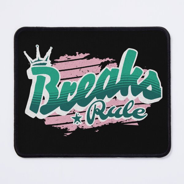 Item preview, BREAKS - Rule (Light pink/aqua) designed and sold by Discothreadz.