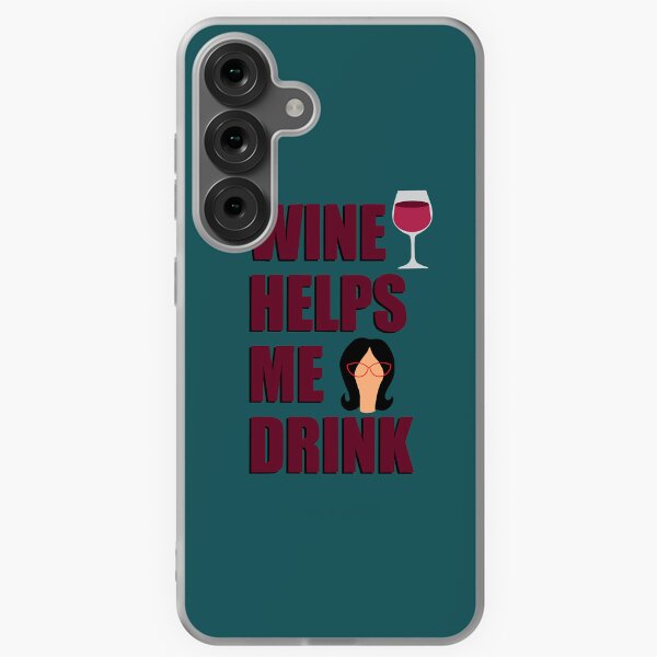 Item preview, Wine Helps Me Drink  designed and sold by AngelynAllai.