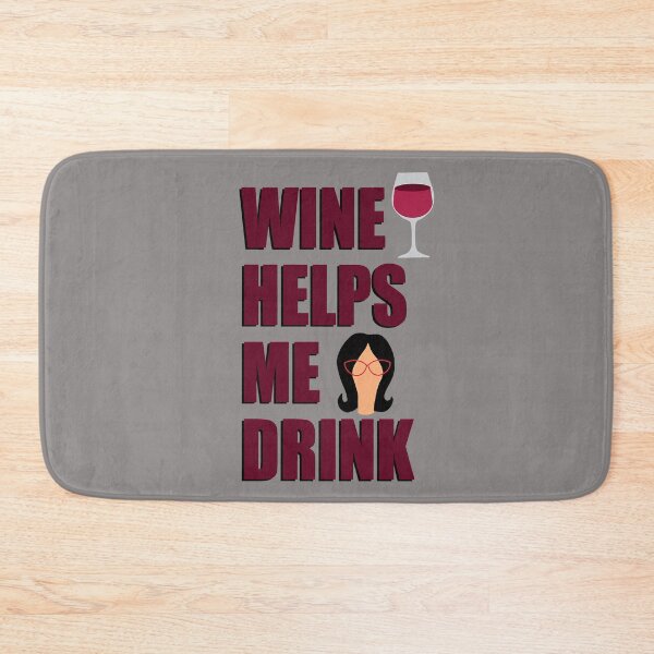 Item preview, Wine Helps Me Drink  designed and sold by AngelynAllai.