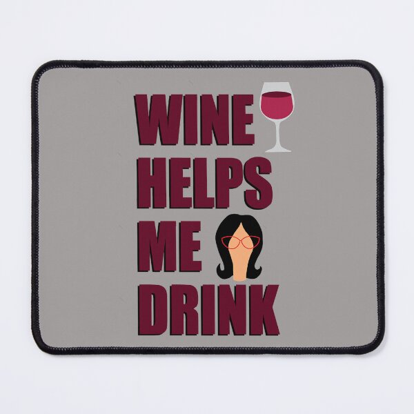 Item preview, Wine Helps Me Drink  designed and sold by AngelynAllai.
