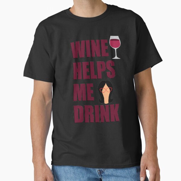 Item preview, Wine Helps Me Drink  designed and sold by AngelynAllai.