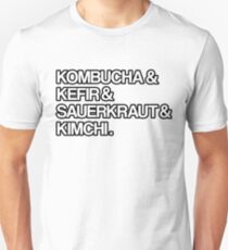 Kombucha & Kefir Sauerkraut & Kimchi Fermented Foods Design Unisex T-Shirt