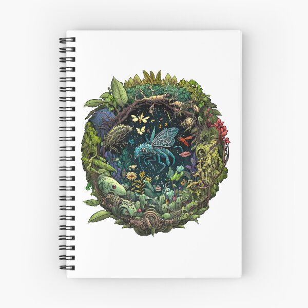 Item preview, Rainforest Full Of Robotic Mechanical Insects, Plants and Creatures - Trippy and Surreal designed and sold by AlanPhotoArt.