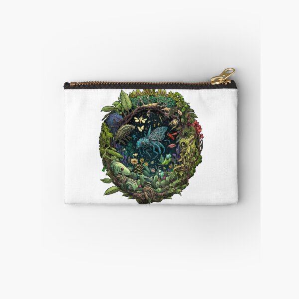 Item preview, Rainforest Full Of Robotic Mechanical Insects, Plants and Creatures - Trippy and Surreal designed and sold by AlanPhotoArt.