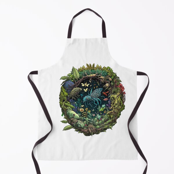 Item preview, Rainforest Full Of Robotic Mechanical Insects, Plants and Creatures - Trippy and Surreal designed and sold by AlanPhotoArt.