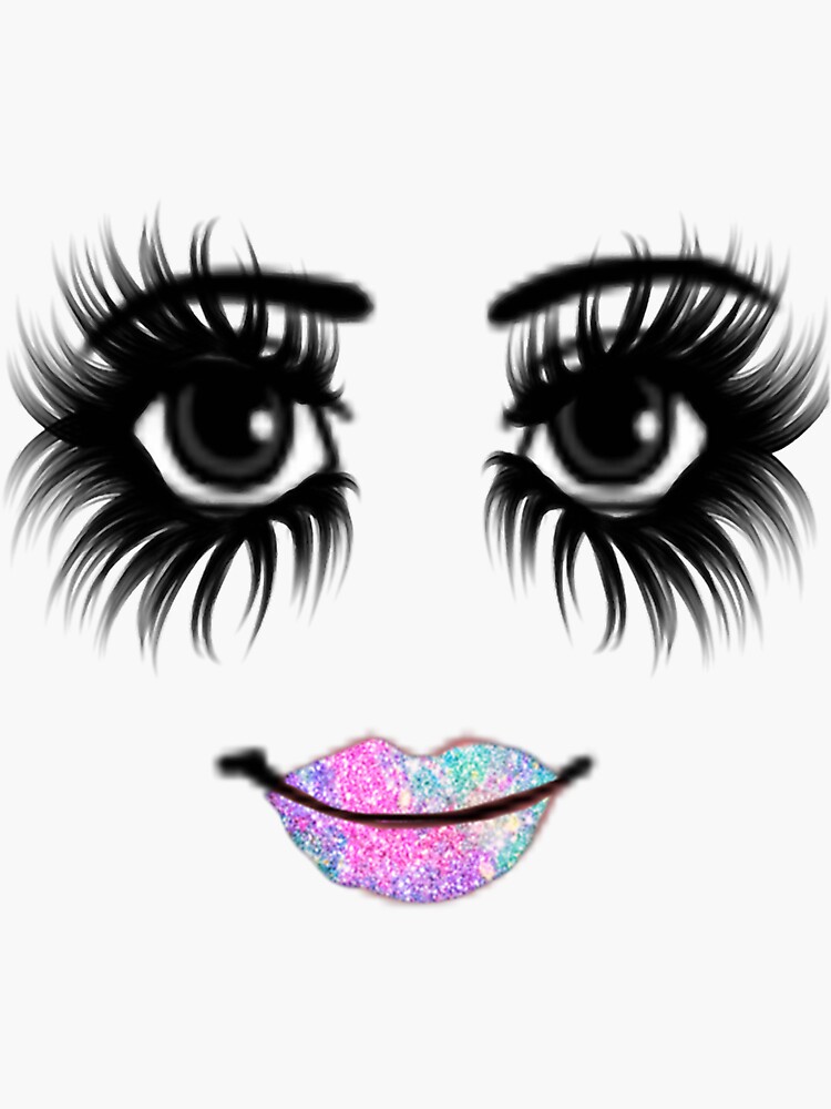 woman face roblox | Sticker