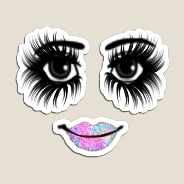 woman face roblox(2) Sticker for Sale by Agankunje