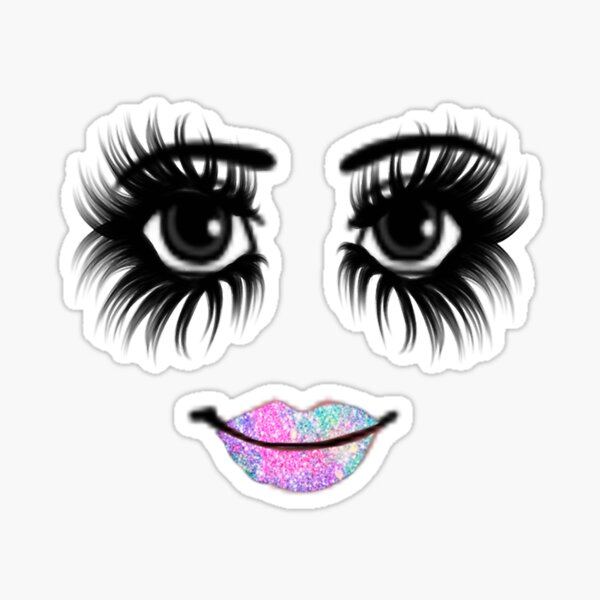 woman face roblox  Sticker for Sale by Agankunje