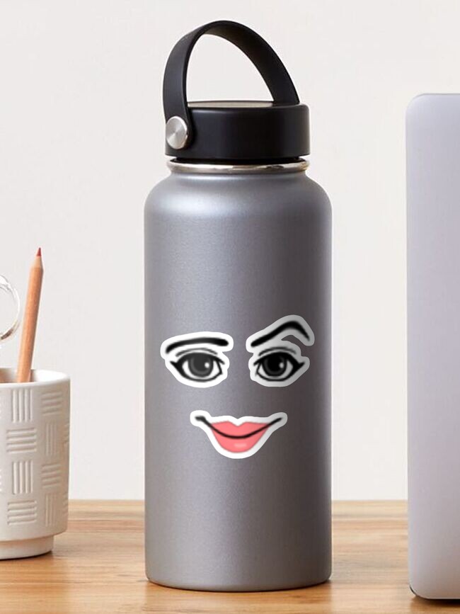 woman face Roblox Water Bottle