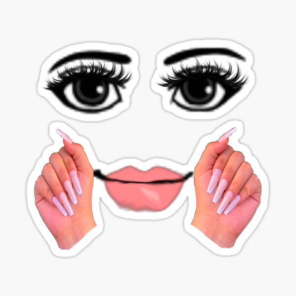 woman face roblox Sticker for Sale by CoreyArms in 2023