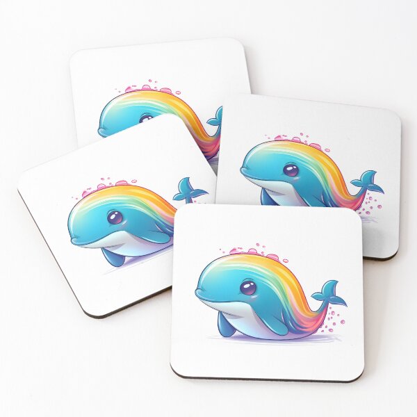 Item preview, Rainbow Dolphin - A Colorful and Bold Character Illustration designed and sold by aigcx.