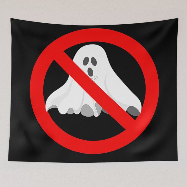 Item preview, funny ghost forbidan designed and sold by Stikishopy.