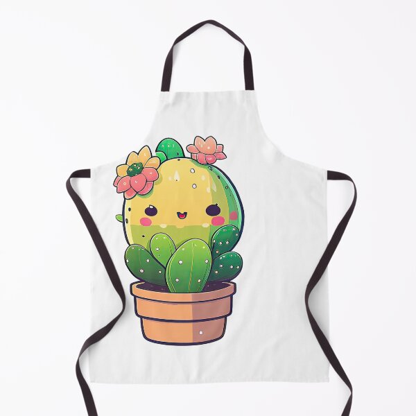 Item preview, Kawaii Cactus Delight: Adorable Cactus Sticker with Blooming Flowers designed and sold by stickergeek23.