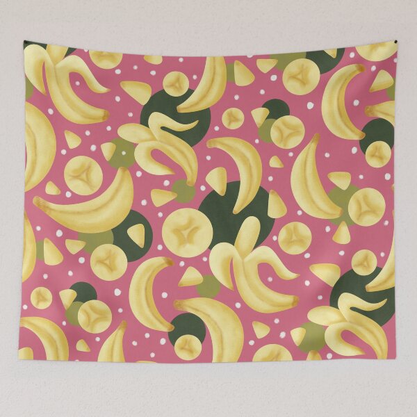 Item preview, Bananas Pink and Green designed and sold by AnchoredMae.