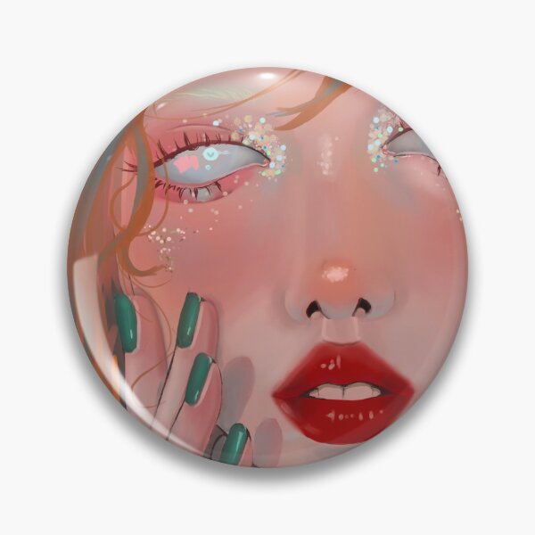 Item preview, LI-0 woman with glitter, redhead and red lips designed and sold by Li-0.