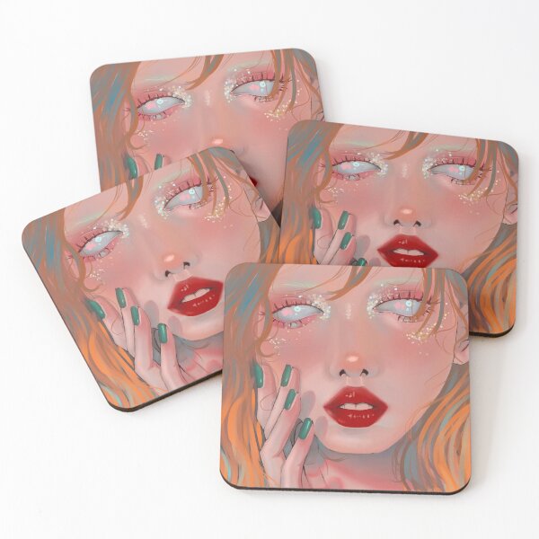 Item preview, LI-0 woman with glitter, redhead and red lips designed and sold by Li-0.