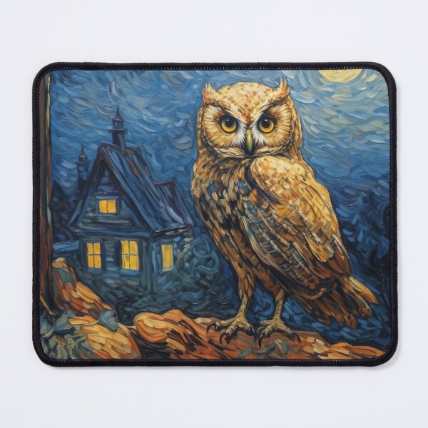 Item preview, Impressionist Owl designed and sold by berubettoart.