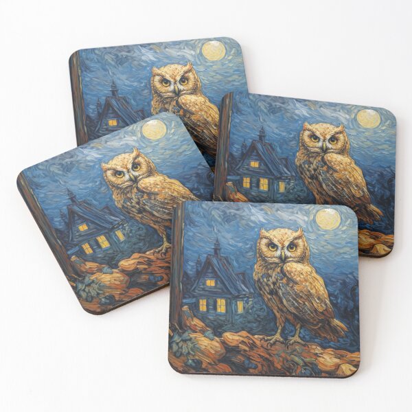 Item preview, Impressionist Owl designed and sold by berubettoart.