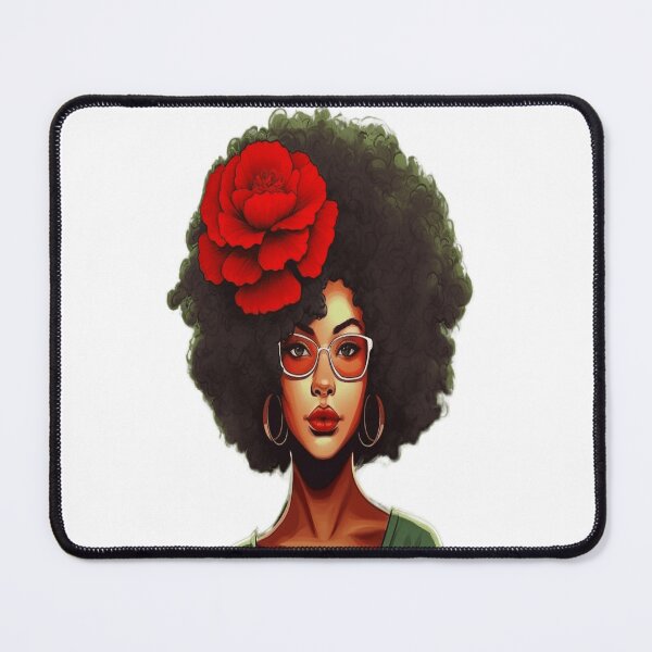 Item preview, Red Flower Afrogirl designed and sold by AWSai-4.