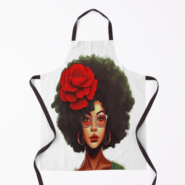 Item preview, Red Flower Afrogirl designed and sold by AWSai-4.