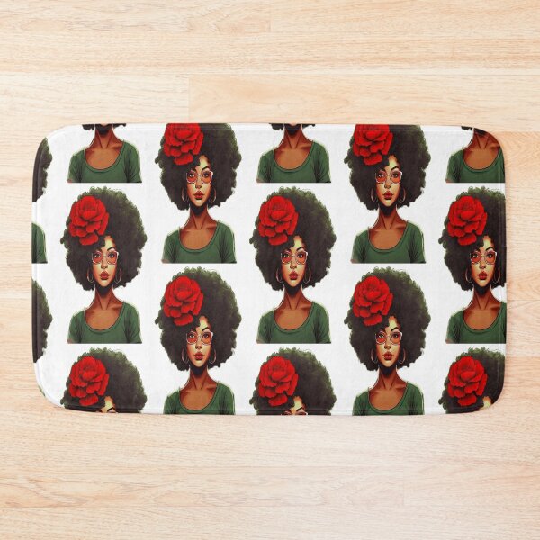 Item preview, Red Flower Afrogirl designed and sold by AWSai-4.