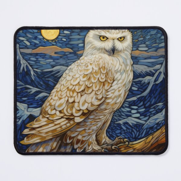 Item preview, Impressionist Snowy Owl designed and sold by berubettoart.