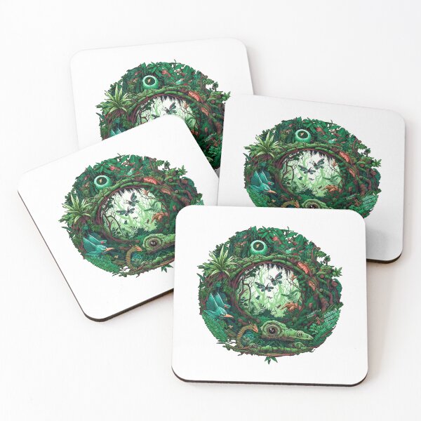 Item preview, Rainforest Of Robot Mechanical Creatures, Birds and Plants, VERSION 2 - For Hippies or Anyone Who Loves Nature designed and sold by AlanPhotoArt.