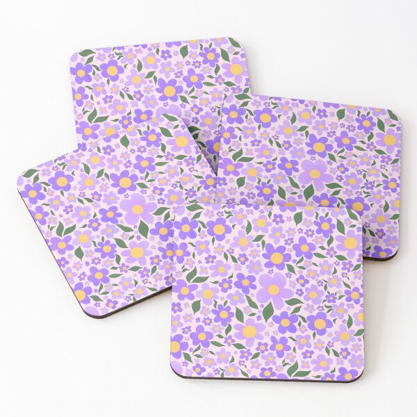 Item preview, Purple Seamless Floral Pattern designed and sold by AnchoredMae.