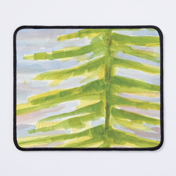 Item preview, Chartreuse Fir Tree Gray Sky designed and sold by Alexandria Levin.