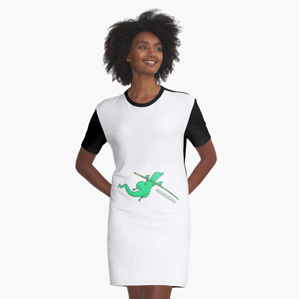 Item preview, Graphic T-Shirt Dress designed and sold by reptilesenpai.