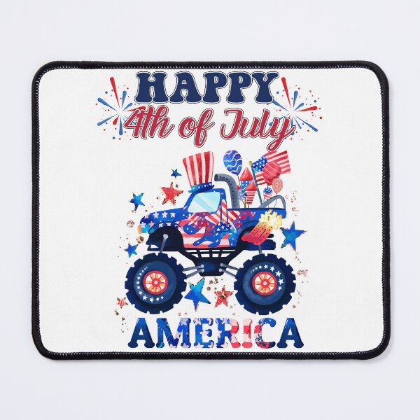 Item preview, Happy July 4th Monster Truck Toddler Boys USA American Flag designed and sold by R&BApparel.
