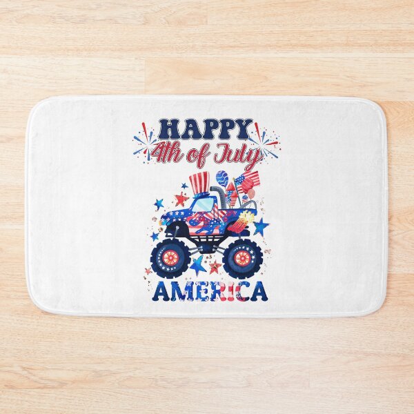 Item preview, Happy July 4th Monster Truck Toddler Boys USA American Flag designed and sold by R&BApparel.