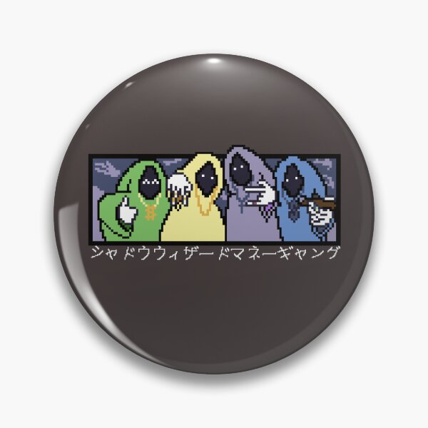 Item preview, SHADOW WIZARD MONEY GANG WHITE TEXT pixel art designed and sold by Chrisiarty Pixel Arty.