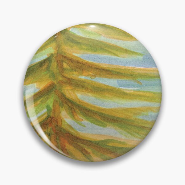 Item preview, Green Gold Fir Tree designed and sold by Alexandria Levin.