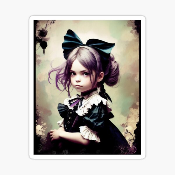 victorian gothic girl 11 | Sticker