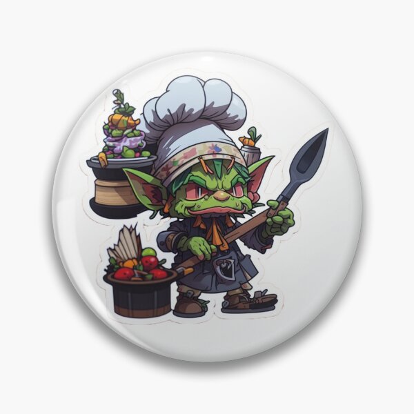 Item preview, Grumpy goblin chef designed and sold by Stickermagician.