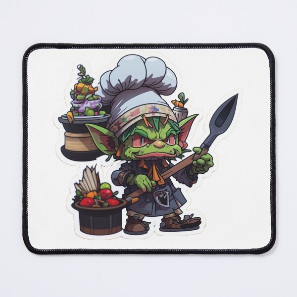 Item preview, Grumpy goblin chef designed and sold by Stickermagician.