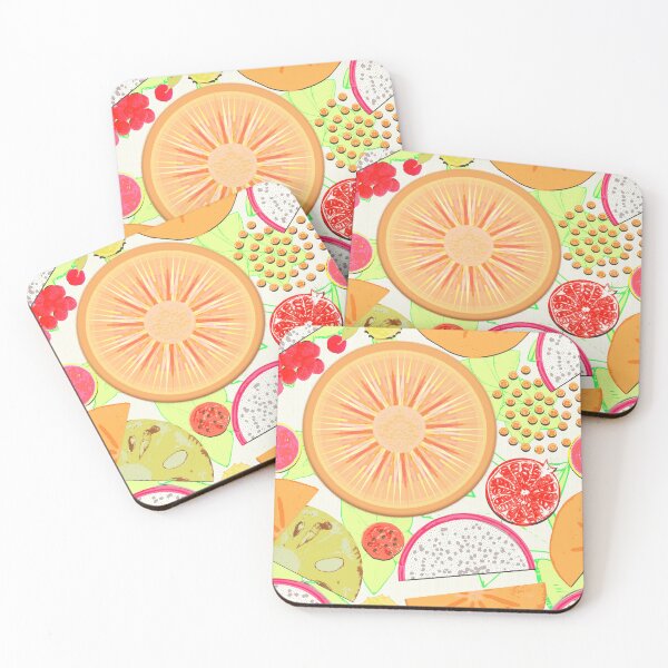 Item preview, Pattern - Tropical fruits slices designed and sold by Eejee-SK.