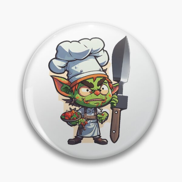 Item preview, Grumpy goblin chef designed and sold by Stickermagician.