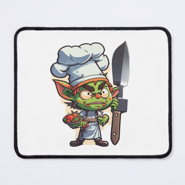 Item preview, Grumpy goblin chef designed and sold by Stickermagician.