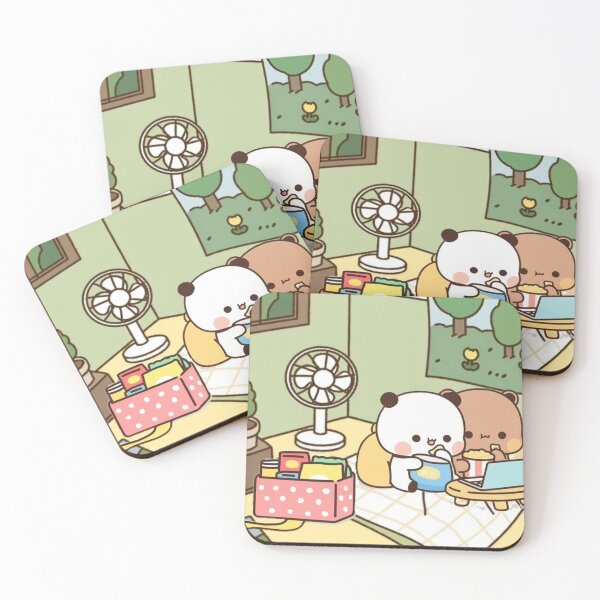 Item preview, Panda And Brownie Bear Chill designed and sold by stephineClara.