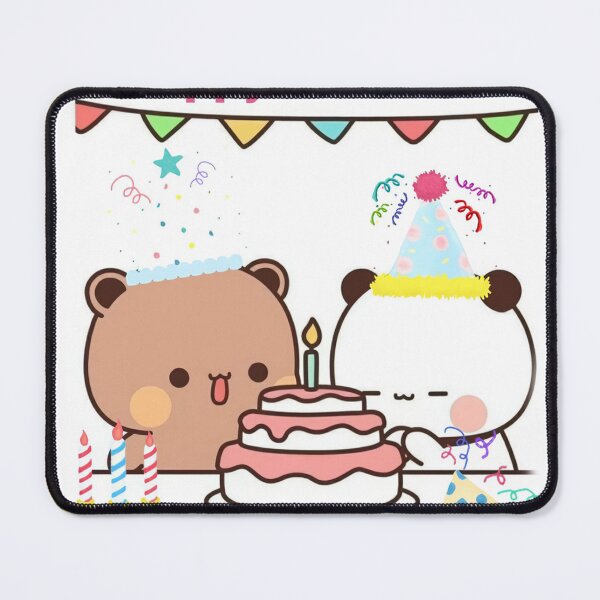 Item preview, Panda And Brownie Bear Happy New Year designed and sold by stephineClara.