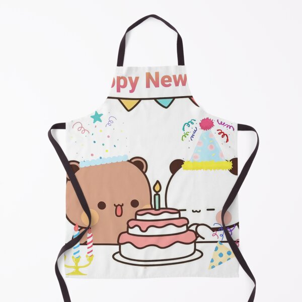 Item preview, Panda And Brownie Bear Happy New Year designed and sold by stephineClara.