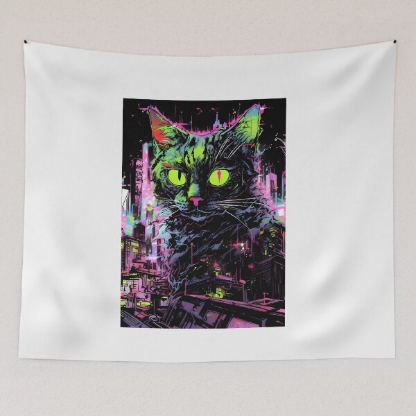 Item preview, Colorful Cat in a Desolate World! designed and sold by ice1103.