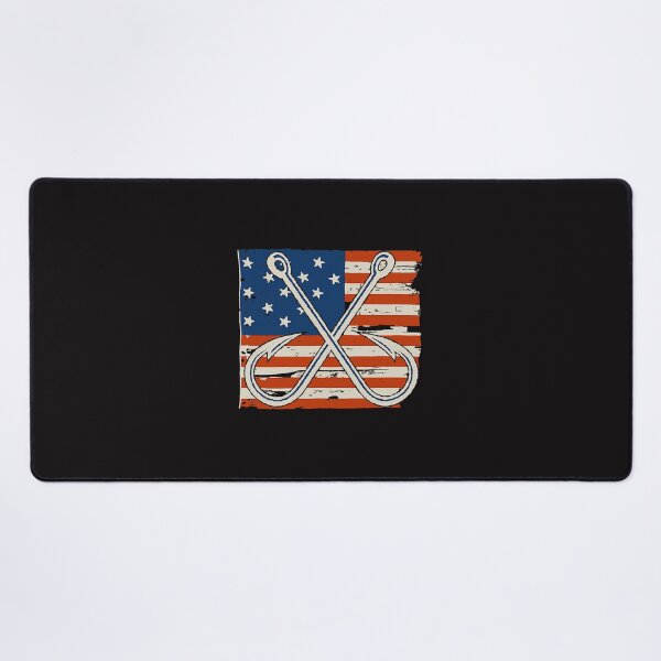Item preview, Fishing 4th of July Patriotic Fishing Hooks and American Flag Fisher designed and sold by DonavonBergstr.