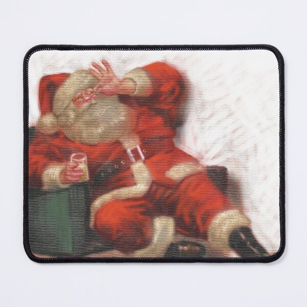 Item preview, Reclining Santa Claus with Drink designed and sold by badjoojoo.
