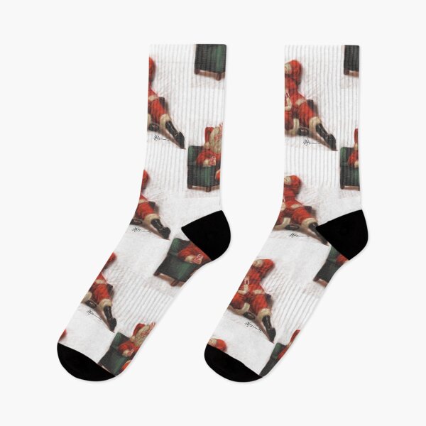 Item preview, Reclining Santa Claus with Drink designed and sold by badjoojoo.