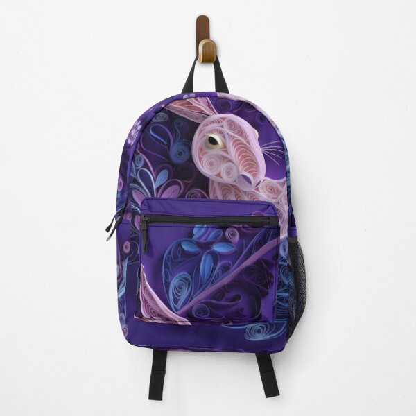 Item preview, Rabbit in the form of a wreath on a purple background designed and sold by aiphotosart.