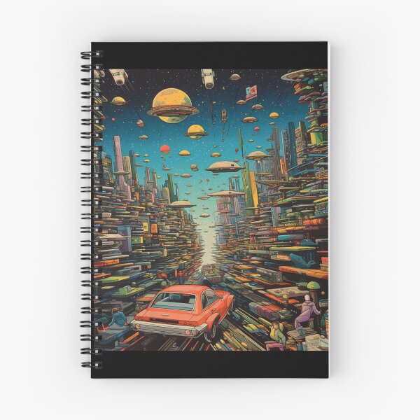 Item preview, Retro-Futuristic Cityscapes: Soaring Cars of the Atomic Age designed and sold by JLCableStudio.