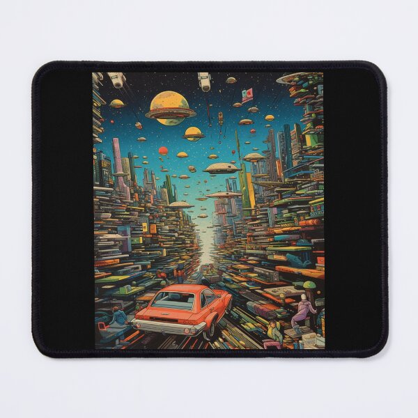 Item preview, Retro-Futuristic Cityscapes: Soaring Cars of the Atomic Age designed and sold by JLCableStudio.